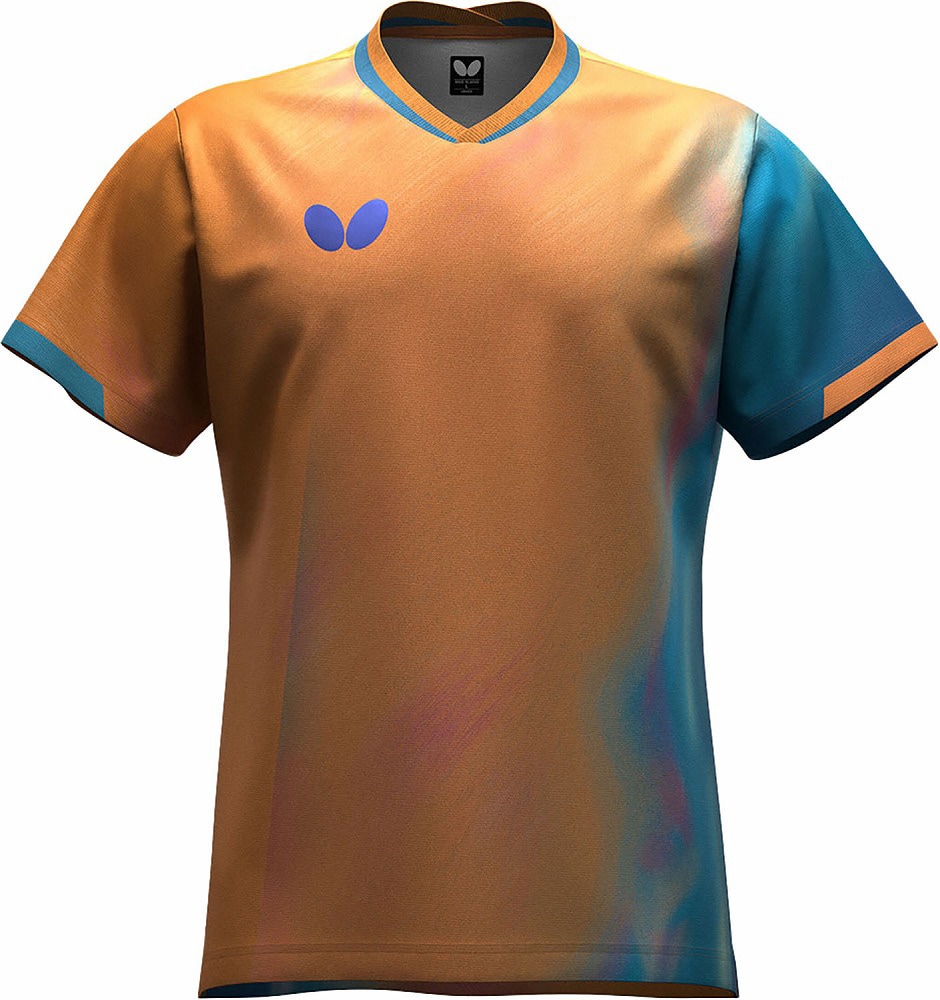 新品　アミリージュ　蝶のグラフィック バタフライプリントZIPTシャツ Free 新品 アミリージュ 蝶のグラフィック バタフライプリントZIPT