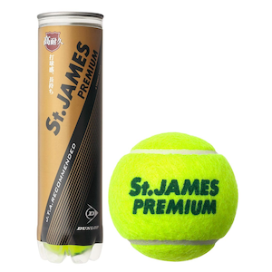ダンロップ｜硬式テニスボール St.JAMES PREMIUM(セント・ジェームス・プレミアム) 4球入りボトル｜STJPRMA4TI
