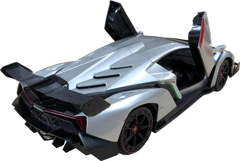 ラジコン　Lamborghini Veneno 1/18 スケール シルバー KYOSHO 09501GR Scale 1/18 | LAMBORGHINI VENENO 2013 GREY MET