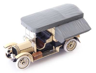 ミニカー　1/43 メルセデス 22/50 PS キュンヒェンワーゲン(移動式キッチン) 1913(アイボリー×グレー) [01020] 1/43 メルセデス 22/50 PS キュンヒェンワーゲン（移動式