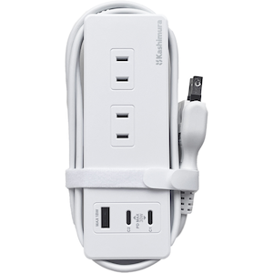 �J�V�����bPD30W�Ή� Type-C2�|�[�g/USB1�|�[�g+4�R���Z���g �d���^�b�v �������� ���o�[�V�u��(1m)�bAC-062