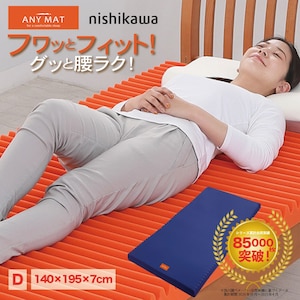 ����(nishikawa)�b�������G�j�[�}�b�g �x�[�V�b�N �_�u��(140�~195�~7cm�E�u���[)�bJC22009414230