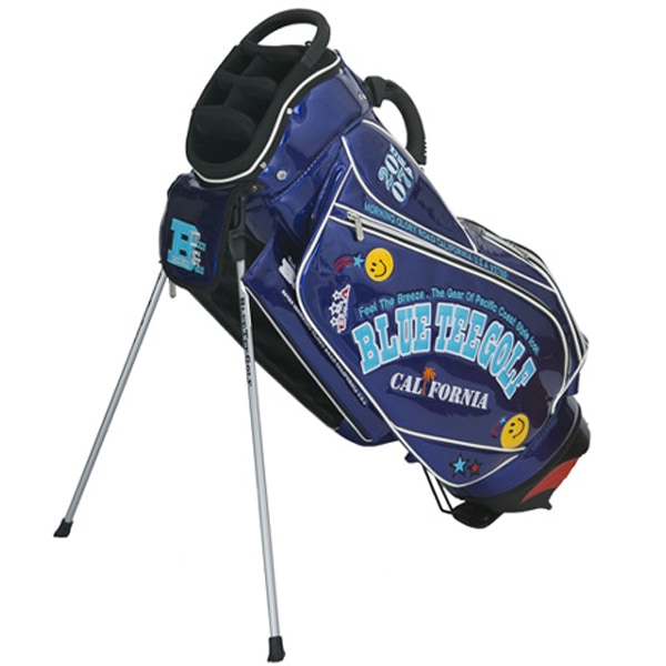 美品　ブルーティーゴルフ　スタンド　キャディバッグ　エナメル　9インチ NEW☆送料無料ブルーティーゴルフ BLUE TEE GOLF 【2019