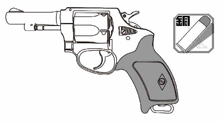 ポリスリボルバー 77ミリ銃身 (3インチ） エクセレントヘビー