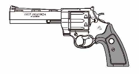 COLT ANACONDA 6インチ マットブラックABS ウォールナット製