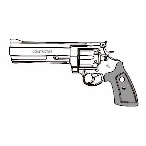 COLT ANACONDA コンストリクター シルバーABS ウォールナット製 木製グリップ【対象年令 18才以上用】