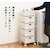 HAGIHARA(萩原)｜ランドリーチェスト(ホワイト・幅30.5×奥行30.5×高さ85cm)｜RAN-2410WH