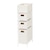 HAGIHARA(����)�b�����h���[�`�F�X�g(�z���C�g�E��20.5�~���s40.5�~����80cm)�bRAN-2406WH
