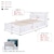 HAGIHARA(����)�b���o���t�V���O���x�b�h (��104�~���s211�~����82/31cm) �z���C�g �y�����i�Ƃ̓����w���s�z���[�J�[�����i(���ꌧ�E�����͂��͂��ΏۊO�ƂȂ�܂�)�bMB-5034S-WHR