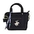 BEVERLY HILLS POLO CLUB｜キャンバストートバッグXS（BK/BK/WH）｜BH1006NBK/BK/WH