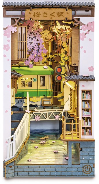 パズル 立体パズル 木製 DIY つくるんです 桜さく電車 666193-TGS02