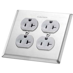 フルテック｜コンセントプレート（UL規格・4口タイプ）｜OUTLET COVER102-2D