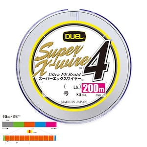 DUEL�b�X�[�p�[�G�b�N�X���C���[4 200m 5�F�~10m(1.5��/25lb)�bH3592N-5CR