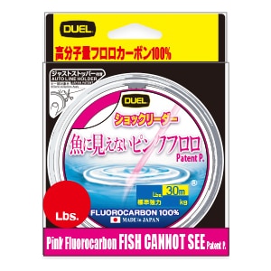 DUEL�b���Ɍ����Ȃ��s���N�t���� �V���b�N���[�_�[ 30m(0.4��/2lb)�bH4367-SP
