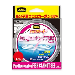 DUEL�b���Ɍ����Ȃ��s���N�t���� �V���b�N���[�_�[ 50m(12��/40lb)�bH4381-SP