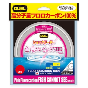 DUEL�b���Ɍ����Ȃ��s���N�t���� �V���b�N���[�_�[ 30m (130lb)�bH4442-SP