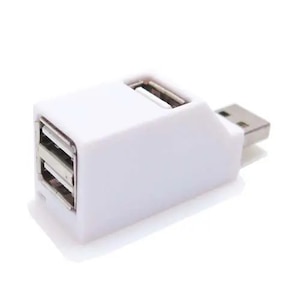 �^�C�����[�bUSB2.0 USB-A�~3�|�[�g USB�n�u(�z���C�g)�bBLOCK3-WH