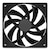 NZXT｜PCケースファン 低騒音エアフローモデル F120Q（2024） 120mm PWM 500～1700rpm （ブラック）｜RF-Q12SF-B2