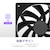 NZXT｜PCケースファン 低騒音エアフローモデル F120Q（2024） 120mm PWM 500～1700rpm （ブラック）｜RF-Q12SF-B2
