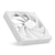 NZXT｜PCケースファン 低騒音エアフローモデル F140Q（2024） 140mm PWM 500～1500rpm （ホワイト）｜RF-Q14SF-W2