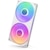 NZXT｜新機軸 PCケースファン シングルフレームファン F240 RGB CORE 240mm 2400RPM （ホワイト）｜RF-U24HF-W1