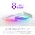 NZXT｜新機軸 PCケースファン シングルフレームファン F240 RGB CORE 240mm 2400RPM （ホワイト）｜RF-U24HF-W1