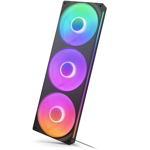 NZXT｜新機軸 PCケースファン シングルフレームファン F360 RGB CORE 360mm 2400RPM （ブラック）｜RF-U36HF-B1