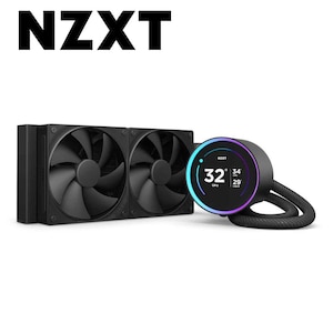 NZXT�b�ȈՐ���CPU�N�[���[ F120P �~ 2�i�u���b�N�j�bRL-KN24E-B2