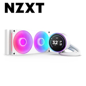 NZXT�b�ȈՐ���CPU�N�[���[ F240 RGB CORE �V���O���t���[���t�@���̗p�i�z���C�g�j�bRL-KR24E-W2