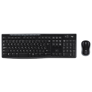 ロジクール｜2.4GHz ワイヤレスキーボード/マウス セット 日本語配列 108キー（ブラック）｜MK270B