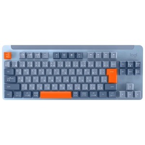 ロジクール｜ワイヤレス メカニカルキーボード テンキーレス SIGNATURE K855 赤軸（ブルーグレー）｜K855BG