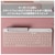 ロジクール｜スリムマルチデバイスキーボード フルサイズ 日本語配列 Bluetooth/USBワイヤレス接続（オフホワイト）｜K580OW