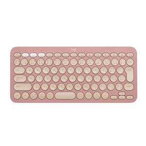 ロジクール｜Bluetooth マルチデバイスワイヤレスキーボード 84キー 日本語配列（ローズ）｜K380SRO