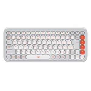 ロジクール｜POP Icon Keys ワイヤレスキーボード 日本語配列 88キー（オフホワイト）｜K680OW