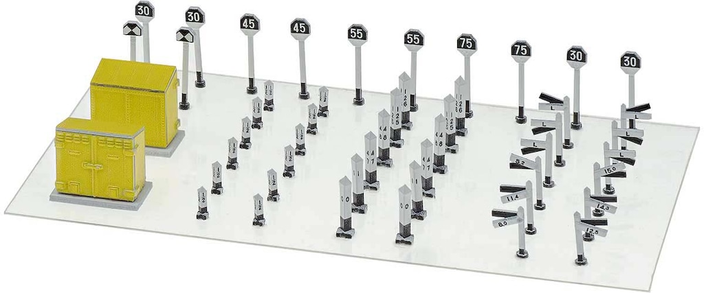 再生産】(N) 2581 着色済み 線路際のアクセサリー(組立キット