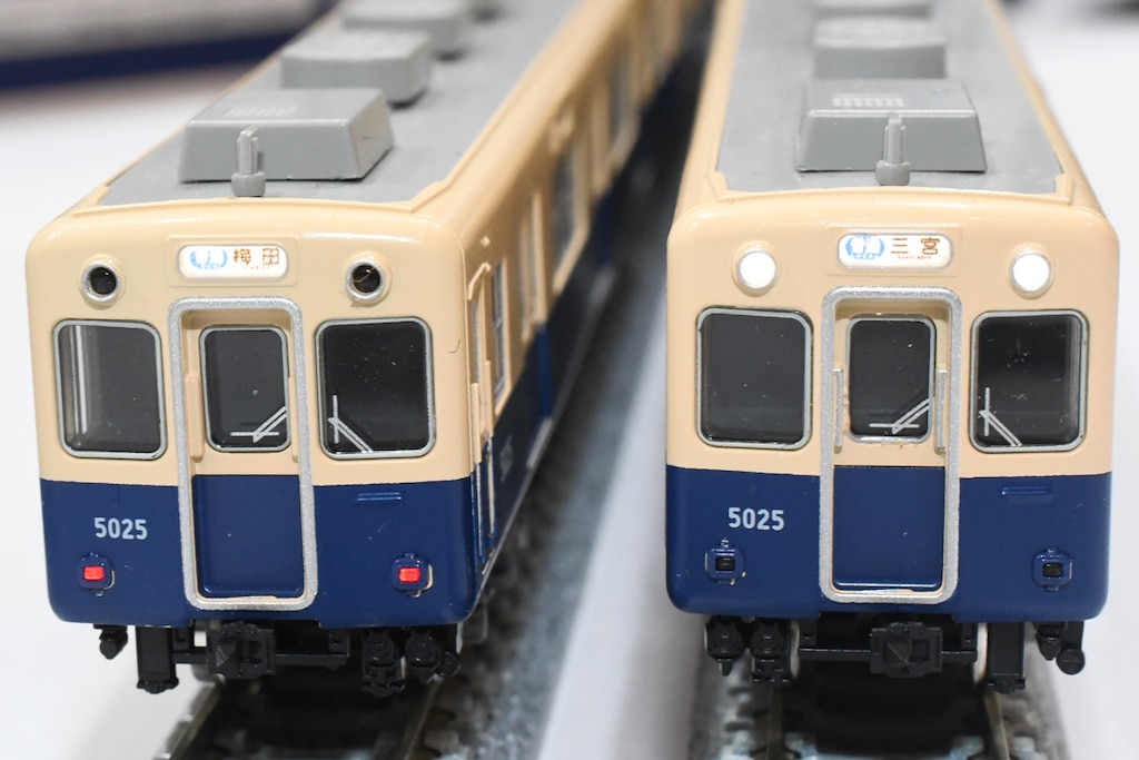 精密塗装　グリーンマックス阪神 5001系　組立塗装4両　コアレスモーター付 阪神5001形（5001編成）4両編成セット 2025年10月発売予定 鉄道