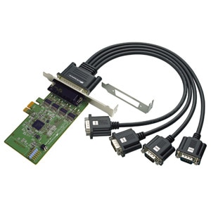 ���g�b�N�V�X�e���b4�|�[�g RS-232C�E�f�W�^��I/O PCI Express�{�[�h�bREX-PE64D