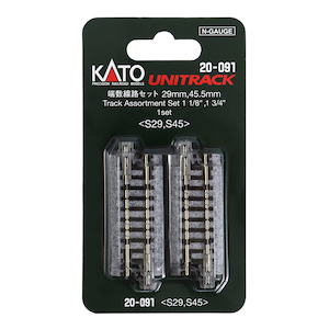カトー｜(N) 20-091 ユニトラック 端数線路セット(45.5mm×2本、29mm×8本)｜KATO 20-091