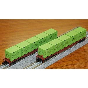 【再生産】(N) 8059-1 コキ5500通風コンテナ積載(2両入)