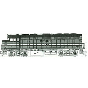 カイ　sr okd N) 176-6104 F40PH Amtrak ディーゼル機関車 フェーズIII #346