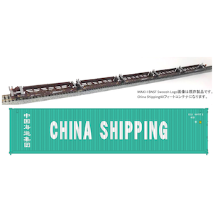 (N)106-6210 MAXI-I BNSF Swoosh 5両セット #238403 China Shippingコンテナ搭載