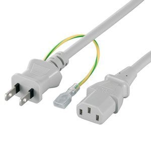 �o�b�t�@���[�b�d���P�[�u�� 3�s���\�P�b�g�i���X�j��2�s���v���O�i�I�X�j2.0m �O���[�bBSACC0620GYA