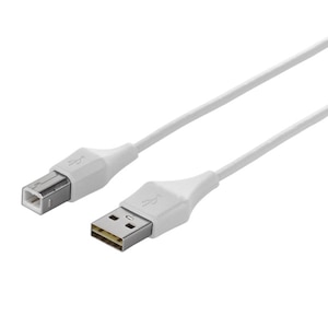 �o�b�t�@���[�b�ǂ�����USB�R�l�N�^�[�̗p USB2.0�P�[�u���iA to B�j 3.0m �z���C�g�bBSUABDU230WHA