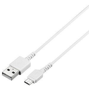 �o�b�t�@���[�bUSB2.0�P�[�u�� 3.0m�iA to microB�j�z���C�g�bBSMPCMB130WH