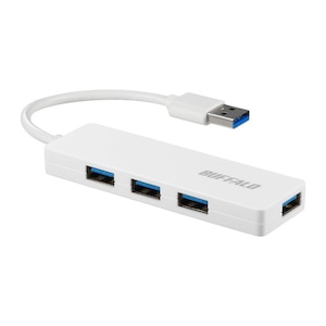 �o�b�t�@���[�bUSB3.0�Ή� USB�n�u [USB A�I�X - USB A���X�~4]�i�z���C�g�j�bBSH4U120U3WH