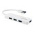 �o�b�t�@���[�bUSB3.0�Ή� USB�n�u [USB A�I�X - USB A���X�~4]�i�z���C�g�j�bBSH4U120U3WH