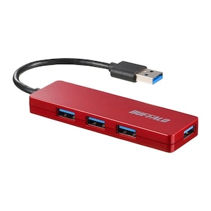 �o�b�t�@���[�bUSB3.0�Ή� USB�n�u [USB A�I�X - USB A���X�~4]�i���b�h�j�bBSH4U120U3RD