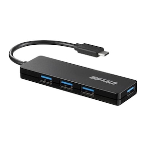�o�b�t�@���[�bUSB3.1 Gen1�Ή� USB�n�u [USB Type-C�I�X - USB A���X�~4]�i�u���b�N�j�bBSH4U120C1BK