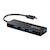 �o�b�t�@���[�bUSB3.1 Gen1�Ή� USB�n�u [USB Type-C�I�X - USB A���X�~4]�i�u���b�N�j�bBSH4U120C1BK