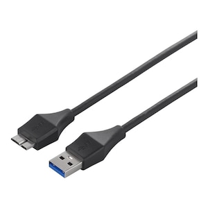 �o�b�t�@���[�bUSB3.0 A to microB �X�����P�[�u�� 0.5m�i�u���b�N�j�bBSUAMBSU305BK